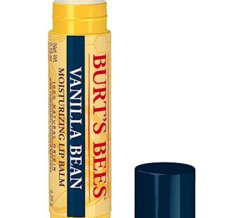 Burt’s Bees Vanilla Bean Lip Balm, Lip Moisturizer With Responsibly Sourced Beeswax, Tint-