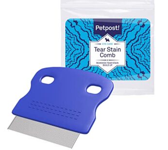 Petpost | Tear Stain Remover Comb for Dogs – Extra Fine Tooth Rake Gently & Effectively Ge