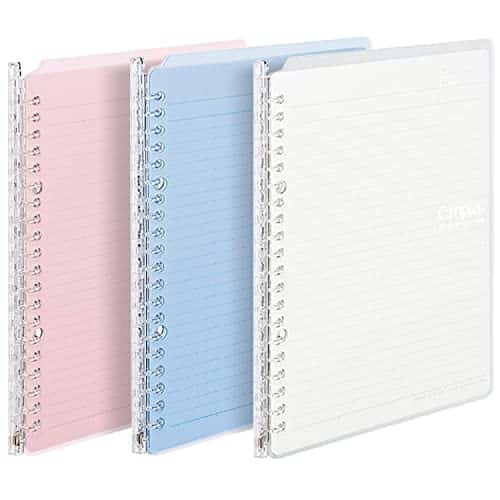Kokuyo Campus Smart Ring Binders 3 Pack, B5 Light Colors Binder Notebooks, Up to 25 Sheets