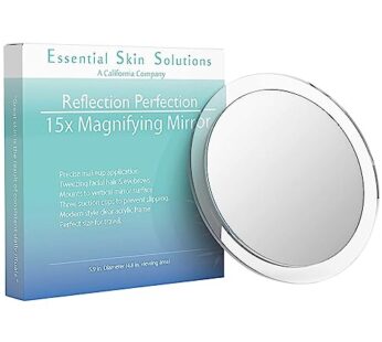 Essential Skin Solutions 15X Magnifying Mirror Use for Makeup Application – Tweezing a