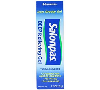 Salonpas Deep Pain Relieving Gel, 2.75 Oz (Pack of 2)
