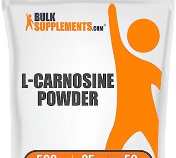 BulkSupplements.com L-Carnosine Powder – Carnosine Supplement, Carnosine 500mg – Amino Aci