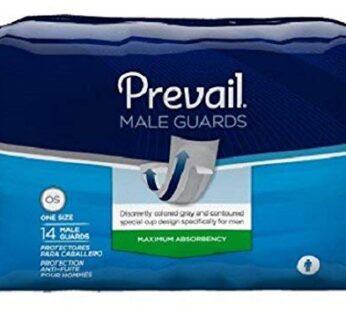 Prevail Male Incontinence Guards, Maximum Absorbency, 14 Count