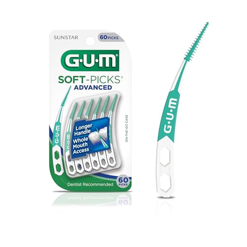 GUM - 650R Soft-Picks Advanced Dental Picks, 60 Count - Image 2