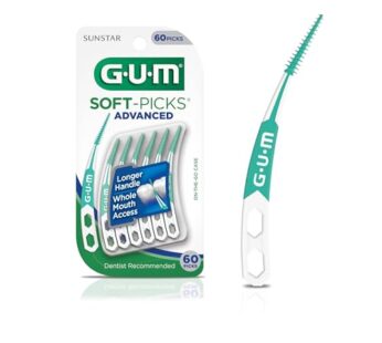 GUM – 650R Soft-Picks Advanced Dental Picks, 60 Count
