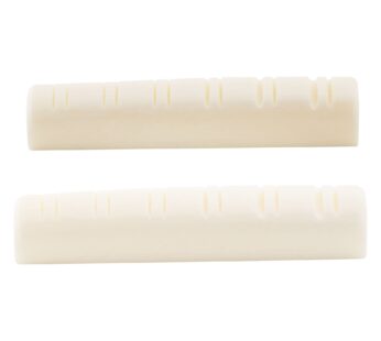 Musiclily Slotted 12 Strings Folk Acoustic Guitar Buffalo Bone Neck Nut, 49x6x9.2/8.7mm (P