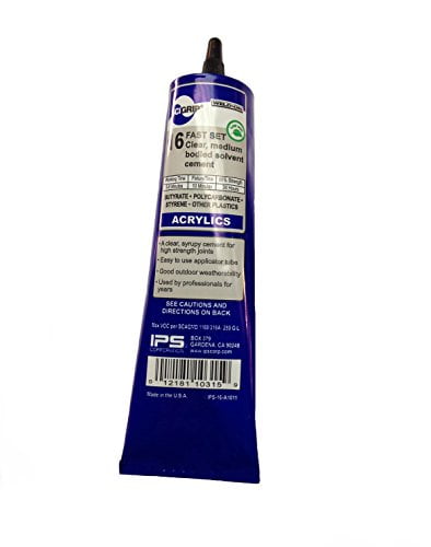 SCIGRIP 10315 16 Acrylic Plastic Cement, Low-VOC, Medium Bodied and Fast-Setting, Clear, 5