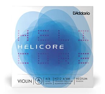 D’Addario Orchestral – Helicore 4/4 Size Violin String – Aluminum Wound A String – H312 4/