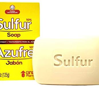 Sulfur Acne Treatment Soap with Lanolin 4.40 Oz Bar