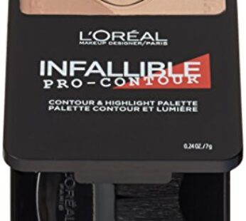 L’Or al Paris Infallible Pro Contour Palette, Medium/Moyen, 0.24 oz.