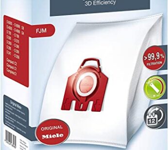Miele Original AirClean 3D Efficiency FJM Vacuum Cleaner Bags Compact C2, Compact C1, Comp
