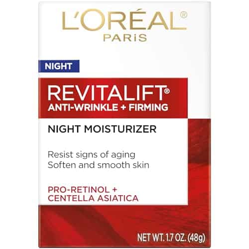 L'Oreal Paris, RevitaLift Anti-Wrinkle + Firming Night Cream Moisturizer 1.7 oz (Pack of 2