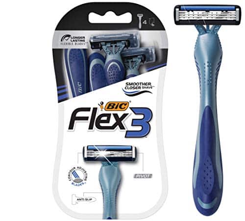 BIC Flex 3 Men?s Disposable Razors With 3 Blades, For a Smooth and Comfortable Shave, 4 Pi - Image 2