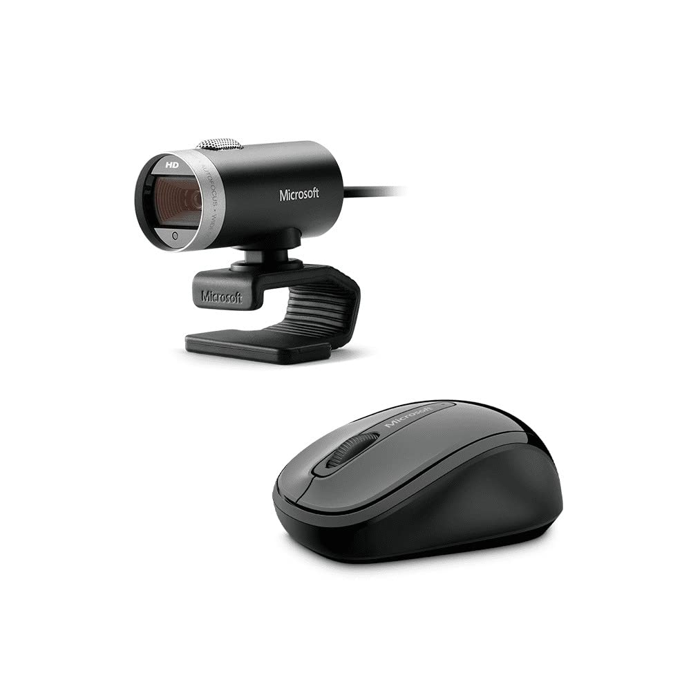 Microsoft LifeCam Cinema,Webcam with built-in noise cancelling Microphone, Light Correctio