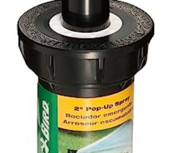 Rain Bird 1802HDS Professional Dual Spray Pop-Up Sprinkler, 180 Half Circle Pattern, 8′ –