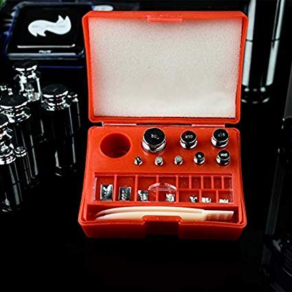 Class M2 14-Piece Small Calibration Weigh Kit Carbon Steel with Chrome Finish - Red - Amer - Image 5