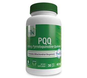 Health Thru Nutrition PQQ 40mg 30 Servings Pyrroloquinoline Quinone as PureQQ | Promotes M