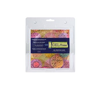 Gel Press Monoprinting Print Plate 6 Circle Gel Plate – Gelli Plate – Reusable Gel Prin