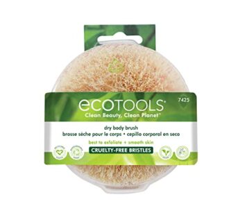 EcoTools Dry Body Brush, Cruelty-Free Bristles Exfoliate & Smooth Skin, Dry Brushing Remov