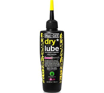 Muc-Off Dry Chain Lube, 120 Milliliters – Biodegradable Bike Chain Lubricant Suitable for