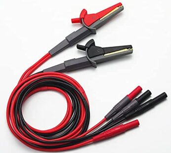 TestHelper TL200 LCR Meter Tester 4 Four Wire Silicone Test Leads Lead Terminal Kelvin Cli
