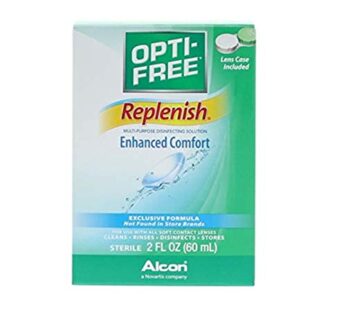 Opti-Free RepleniSH Multi Purpose Disinfecting Solution-2 Fl Oz (60 ml), Carry On Size