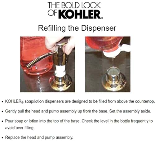 Kohler 1039513 Bottle For Soap Lotion Dispensers,White - Image 4