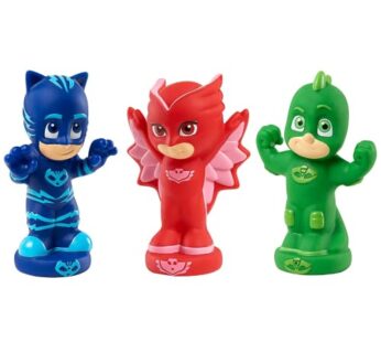 PJ Masks Bath Toy Set, Includes Catboy, Gekko, and Owlette Water Toys for Kids, Kids Toys