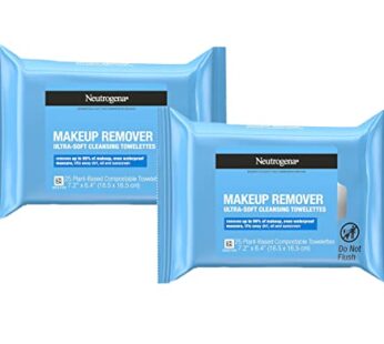 Neutrogena Makeup Remover Cleansing Towelettes, Daily Face Wipes to Remove Dirt, Oil, Make