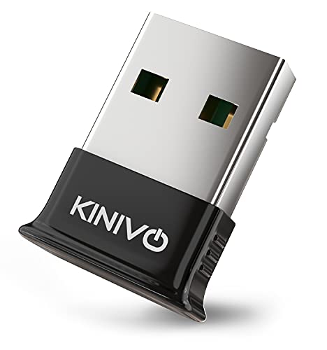 Kinivo USB Bluetooth Adapter for PC BTD400 (Bluetooth 4.0 Dongle Receiver, Low Energy) - C