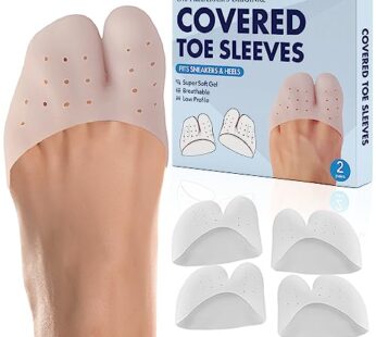 Dr. Frederick’s Original All-Day Comfort Toe Sleeves – 4 Pieces – Breathable Gel Toe Prote