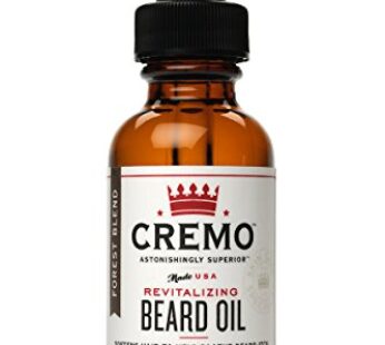 Cremo Beard Oil, Revitalizing Cedar Forest, 1 fl oz – Restore Natural Moisture and Soften