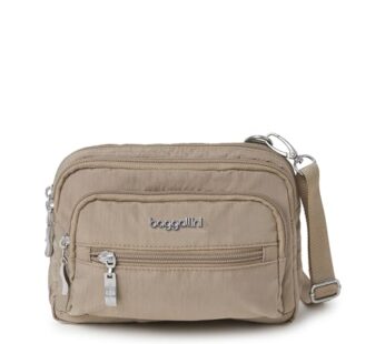 Baggallini womens Triple Zip Bagg Convertible Cross Body, Beach, One Size US