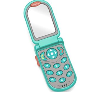 Infantino Flip and Peek Fun Phone: Bilingual with 3 English & 3 Spanish Phrases, Sounds Ef