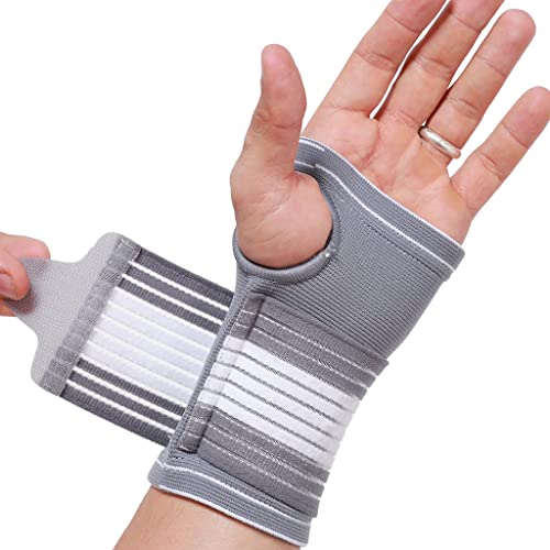 NeoTech Care Hand Palm Wrist Support, Gray (Size L, 1 Unit)