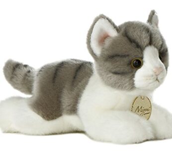 Aurora? Adorable Miyoni? Grey Tabby Cat Stuffed Animal – Lifelike Detail – Cherished Compa