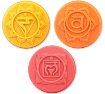 Milky Way Chakras 3 Soap Molds – Clear PVC – Not Silicone