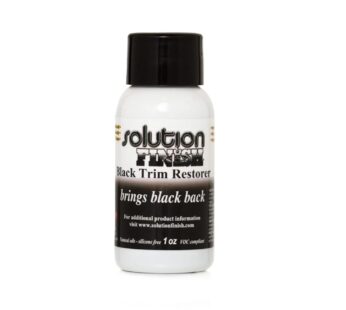 Solution Finish – Black Plastic & Vinyl Trim Restorer – Use for Car and Truck Detailing, N