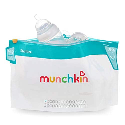 Munchkin Latch Microwave Sterilize Bags, 180 Uses, 6 Pack, Eliminates up to 99.9% of Commo - Image 2