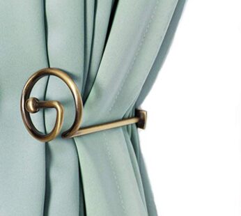 Curtain Holdbacks Pair, Metal Curtain Pole Tie Backs, Cutain Pole Tiebacks Hooks Bronze Me