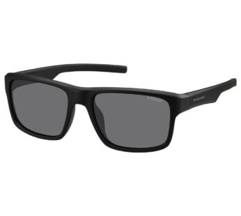 Polaroid Sunglasses Men’s PLD 3018/S Rectangular Sunglasses, Matte Black/Polarized Gray Bl