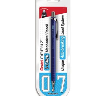 Pentel Orenz Mechanical Pencil, B Lead, 0.7 mm, Blue Barrel