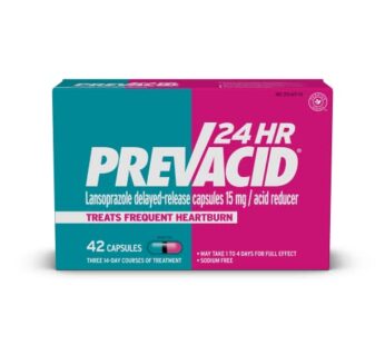Prevacid 24HR Lansoprazole Delayed-Release Capsules, 15 mg/Acid Reducer, Proton Pump Inhib