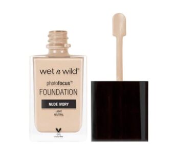 wet n wild Photo Focus Matte Liquid Foundation Nude Ivory, Vegan & Cruelty-Free