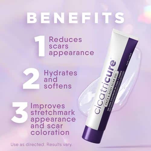 Cicatricure Face & Body Advanced Scar Gel, Scar Treatment for Old & New Scars, Fades Stret - Image 2