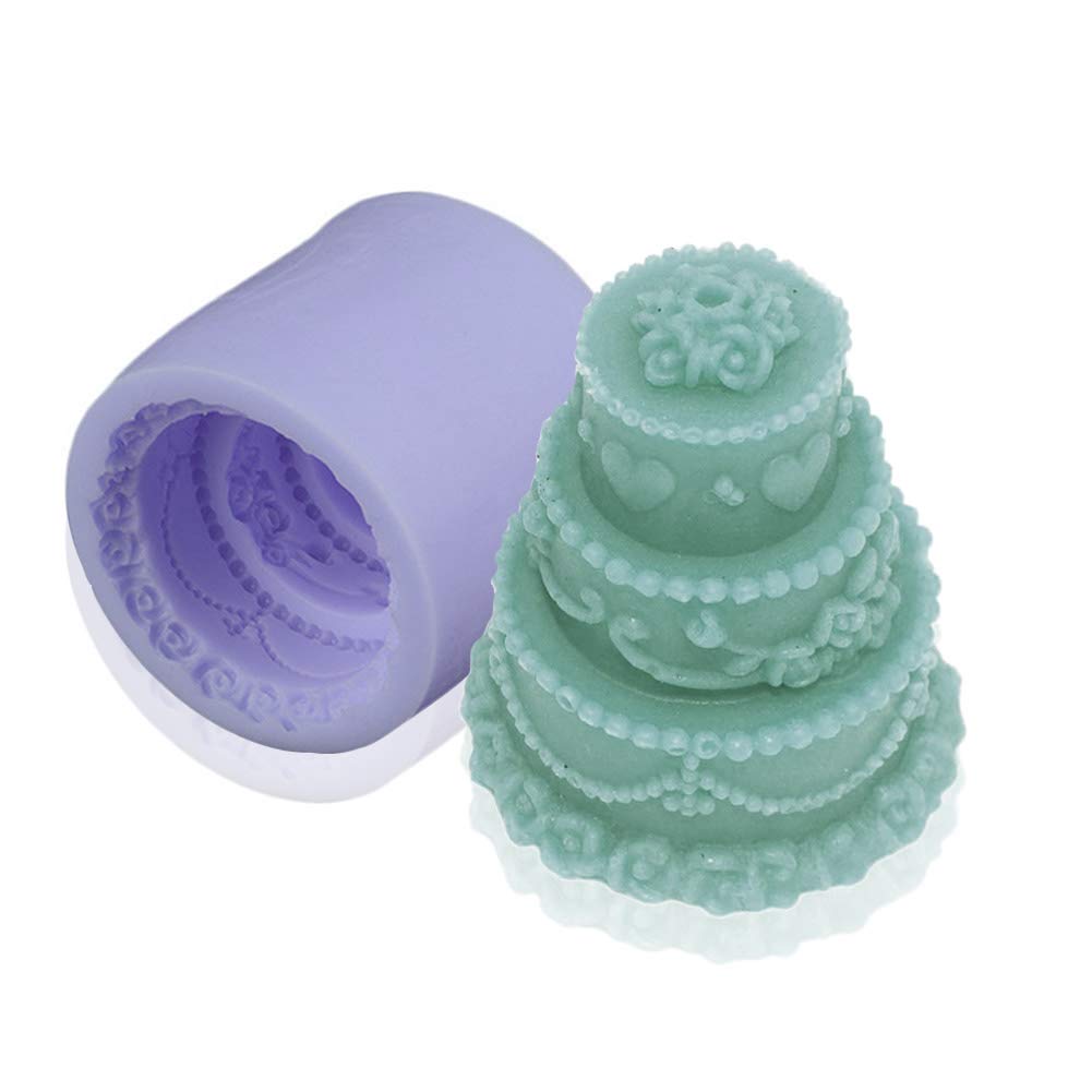 3 Layer Cake Candle Mold Silicone Soap Mold Candle Mould DIY Candle Making Mold