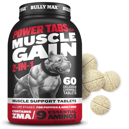 Bully Max 2-in-1 Muscle Builder Chewable Tablets for Puppies & Adult Dogs - Ultimate Canin