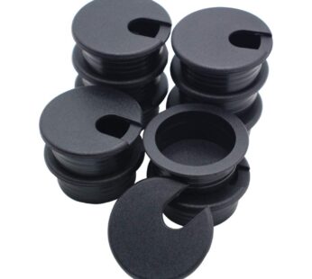 ANZESER 1-1/2″ Black Desk Grommet (10 Pack)