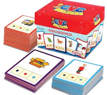 Junior Learning: CVC Word Builders, 48 CVC Activity Cards, Phonemic Awareness, Helps Child