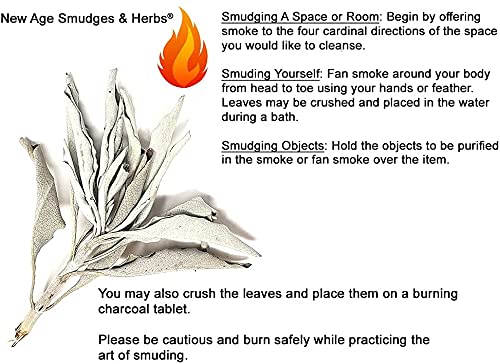 (Pack of 3)-New Age Smudges & Herbs -Premium California White Sage Incense 4 Inches Long. - Image 3